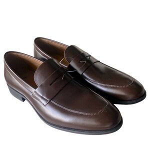 BOSS Italian Leather Penny Loafers Brown  Sizes 8, 8.5, 9 NWOT Go…Normcore